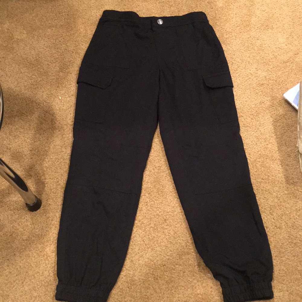 Justice black cargo pants